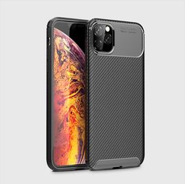 Kever Mobiele Shell Scrub Anti Fall Carbon Fiber Cell Phone Cases voor iPhone 13 12 11 PRO XR X XS MAX SAMSUNG NOTEU20 S20 S10 S21