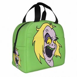 Beetlejuice Head isolate Dann Sac refroidisseur Sac Meal Consulteur Consulter Movie Portable Tote Box Men Fomes Picnic P3UB P3UB #