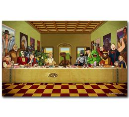 Beetlejuice The Last Supper Cartoon Funny Art Silk Print Poster 24x36inch60x90cm 0165867308