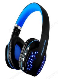 BEEXCELLENT Q2 CÉCHONNEMENTS BLUETOOTH sans fil plitable HiFi HiFi HiFI STÉRÉO avec Microphone LED Hands pour téléphones PC PS44372301