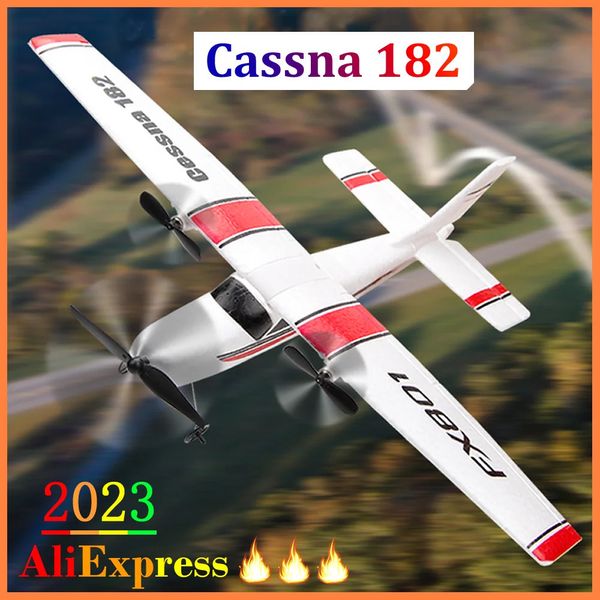 Avion électrique débutant RC RTF Epp mousse UAV télécommande planeur avion Kit Cassna 182 Aircraf plus de batterie augmenter le temps de vol 240219