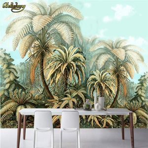 Beibehang Plantes tropicales personnalisé papel de parede 3D Mural TV canapé mur toile de fond salon Mural décor Photo papier peint