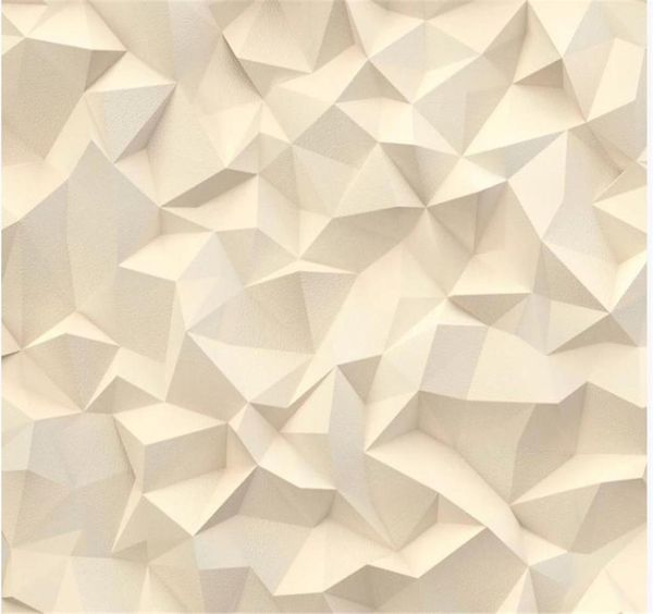 Papier peint géométrique beige, papier peint moderne et élégant, triangle abstrait, mur de fond, moderne pour salon, 5751078
