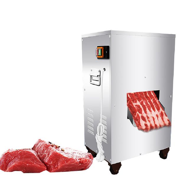 Potente máquina cortadora de carne Beijamei de 2200W y 300 KG/H, máquina cortadora de carne vertical comercial para procesamiento de alimentos