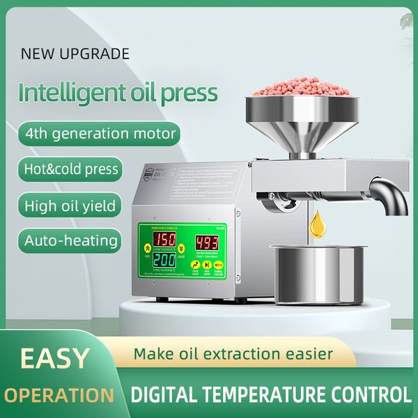 BEIJAMEI 220 V/110 V presseurs d'huile intelligents nouvelle mise à niveau Machine d'extraction d'huile chaude et froide contrôle de la température huile de sésame cacahuète