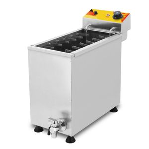 BEIJAMEI 25L électrique fromage bâton friteuse Machine commerciale tréfilage saucisse frites maïs Hot Dog bâton friture