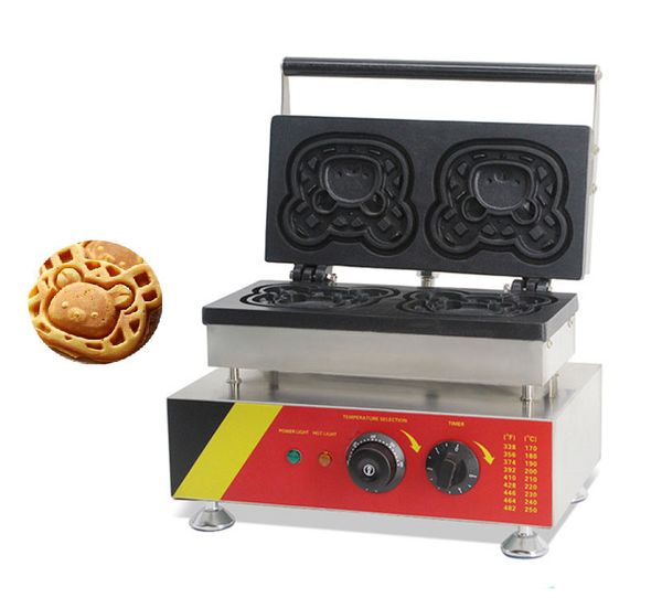 Beijamei Commercial Cartoon Bear Waffle Baker Cake Maker Machine 220V 110V Electric Bear Waffle Muffin Machine