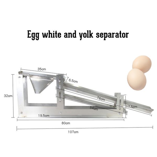 Separador de yema de clara de huevo comercial BEIJAMEI, máquina separadora de clara de huevo de acero inoxidable, filtro de líquido de huevo horneado