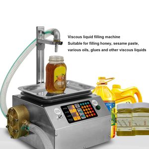 BEIJAMEI Pompe à engrenages Machine de remplissage de pesée de miel automatique Sauce de sésame liquide visqueuse commerciale Remplisseur de distributeur de colle d'huile comestible