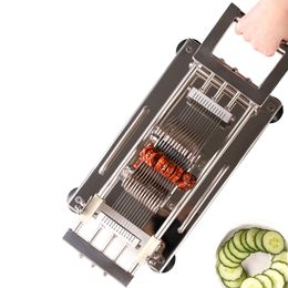 Beijamei Hand Push Blade Slicer Machine Bacon Komkommer Aardappelen Fruit Snijden Snijden Roestvrijstalen Plantaardige Cutter 5mm
