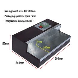 Beijamei Handmatige film Iron Machine driedimensionale cosmetische poker thee-verpakkingsfilm lamineren inpakmachines 5-10 stks / min