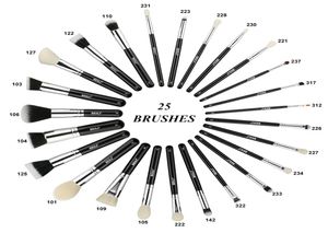 Beili complet professionnel 25 pièces fond de teint poudre correcteur yeux ombre pinceaux de maquillage ensemble cosmétique brosse Tools4482785