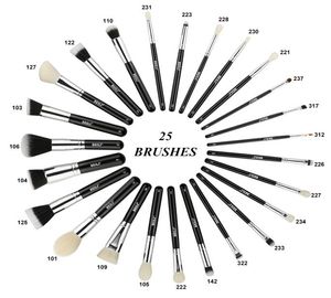 Beili complet professionnel 25 pièces fond de teint poudre correcteur yeux ombre pinceaux de maquillage ensemble cosmétique brosse Tools4137930