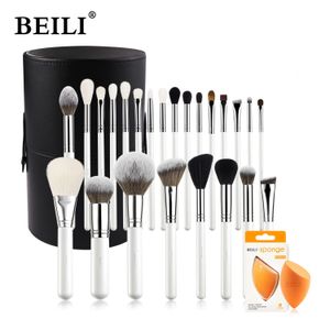 Broussages de maquillage Beili Set 24pcs MAQUANT OUTILS POUR FEMENTS FOURNALES POUDRES POWERDOW BLUSH BROSS