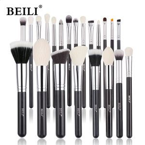 Beili Professional 2023pcs Cepillos de maquillaje Conjunto de cabello de cabello natural Fundación de ojos de cabello de cabello Herramienta de maquillaje Pinceaux de Maquillage 240403