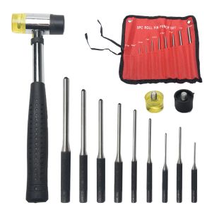 Beitel 9 stks Professioneel Koolstofstaal Met Opbergetui Opruwen Sieraden Roll Pin Punch Set DIY Beitel Removal Tool Hoge Hardheid