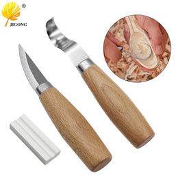 Beitel Beitel Houtbewerking Cutter Handgereedschap Set Houtsnijwerk Mes DIY Peeling Houtsnijwerk Sculpturale Lepel Messenslijper Accessoire