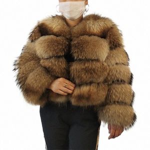 Beiziru Echte Racco Bontjas Vrouwen Winter Lg Mouw Natuurlijke Luxe Jassen Dikke Top S9jG #