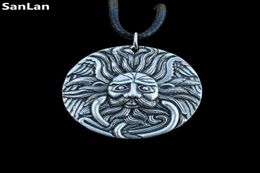 Bel Celt Irish Fire and Sun God Pendant Collier Round Classical Famille Amulet Talisman Symbole Colliers de Choker Sanlan 1PCS Chains9863900