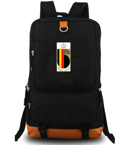 Belgique sac à dos national de football de la journée de football de football badge de football badge ordinateur portablebag loisir Rucksack Sport School Sac Outdoor Day Pack6503056