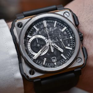Bell en Ross Mens Watch Montre Luxe Original BR-X1 Limited Edition Skeleton Chronograph Watches Hoge kwaliteit Designer Men Luxury Watch Dhgate Nieuw