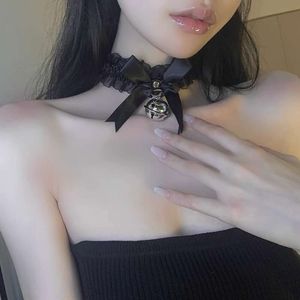 Collier cloche, accessoire féminin, bague de cou à nœud de célébrité Internet Lolita, uniforme de cosplay érotique, associé à une tenue de femme de chambre 897471