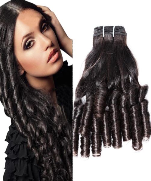 Bella Brésilien Funmi Cheveux Couleur Naturelle Ondulés Bouncy Spring Curl Extensions 3pcslot Factory2455446