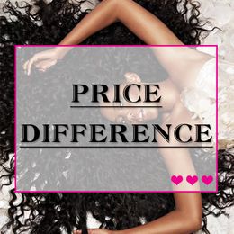 Bella Hair Prijs Verschil voor USPS Overnight Shipping of Remote Area verzending of andere speciale vereisten of Haarwog met een hogere dichtheid