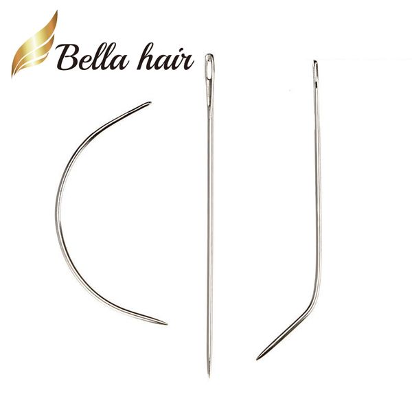 Bella Hair Professionnel Tissage Aiguille Tresses Piste Couture Aiguilles D'extension De Cheveux C I J Forme pour Perruque 12 pcs