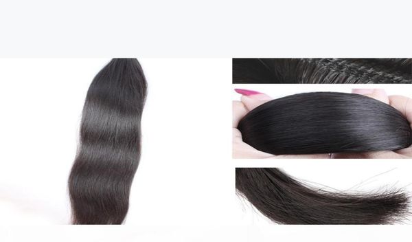 Bella Hair Top Qualité 11A Brésilien Vierge Bundles de Cheveux Humains Extensions de Cheveux Raides Non Transformés 1pc Vierge Armure de Cheveux peut colorant9196834