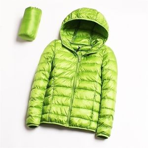 Bella Winter Down Jacket Vrouwen 90% Duck Down Coat Ultra Light Warm vrouwelijk draagbare plus size down jas Winter T200910