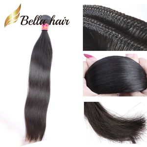 Bella Calidad superior 11A Brasileño RAW Virgen Paquetes de cabello humano Recto Sin procesar Grueso Completo 1pc Extensiones de tejido de cabello se puede teñir a 613 Más largo 42 pulgadas