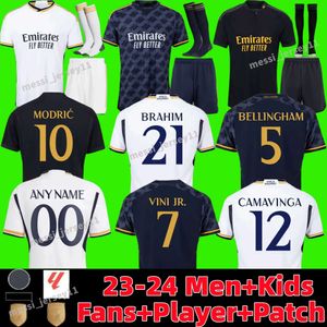 BELLINGHAM 23/24 Voetbalshirts VINI JR MBAPPE MODRIC Fans Speler 2023 2024 Voetbalshirt Real Madrids Rodrygo CAMAVINGA Camisetas Heren Kinderen