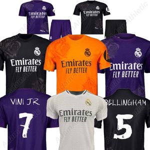 Real Madrids Jersey 2024 Vini Jr.Bellingham Madrid Yamamoto Football Shirts Valverde Modric Kroos Camavinga Soccer Jersey Kids Kit Player Version 24-25