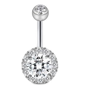 Belly Button Rings Rvs 14G CZ Navel Ringen Barbells Studs Dames Meisjes Body Piercing Sieraden