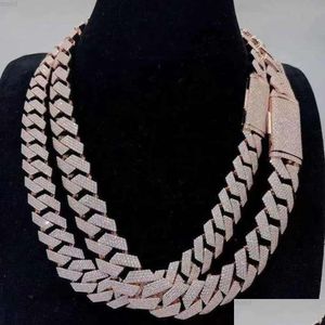 Belly Chains Lab Grown Round Cut Diamond Cubaanse Curb Link Chain Armband Uni Mannen en Vrouwen 14K 18K 22K Wit Geel Rose Goud Drop Deli Dhqh9