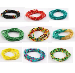 Chaînes de ventre femme bijoux ceintures chaîne unique perles de rocaille mince mode sexy bijoux de corps dame été plage bikini africain whol4602490