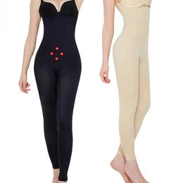 Pantalones planos del vientre que adelgazan Legging Mujeres Muslo Recortador Piernas Correctivas Shaper Sin costuras Cintura alta Control Bragas Bodyshaper suave 240219