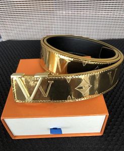 Mode Big Buckle Echte lederen riem oranje doos Designer Men Women Hoge kwaliteit Nieuwe Mes Bayberry Naviforce Proef Dure Secure Bison Secure Dunner