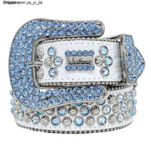Cinturón 2022 Diseñador Bb Simon Cinturones para hombres Mujeres Cinturón de diamante brillante Cintura blanca Uomo Boosluxurygoods 252512