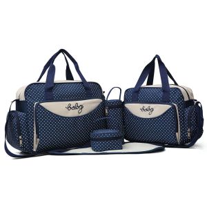 Ceinture 5pcs / set multifonction sac à couches pour bébé sac de biberon Mère maman maman poussette de maternité