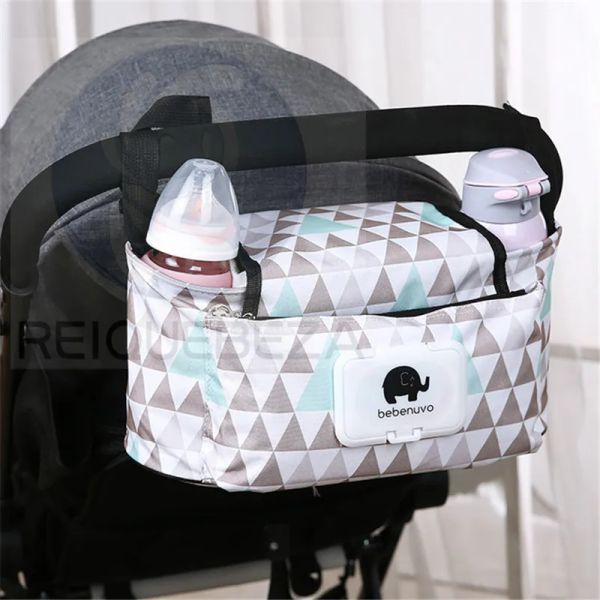 Sac à poussette pour bébé ceinture Sac de couche à grande capacité de grande capacité pour maman voyage de voyage infirmière de rangement de rangement