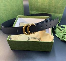 Cinturón Box Designer Alta calidad Negro delicado Hombres y mujeres 2.0 2.8 3.4 3.8cm Cinturón Marca de lujo Cinturón retro para viajes al aire libre