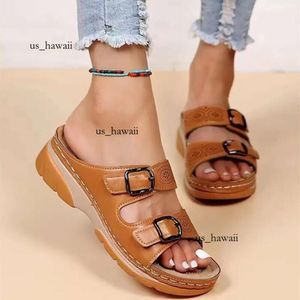 Riemgesp Ontwerp Wedge Slippers Dames Zomer Licht Comfortabel Platform Glijsandalen Dames Casual antislip strandslippers