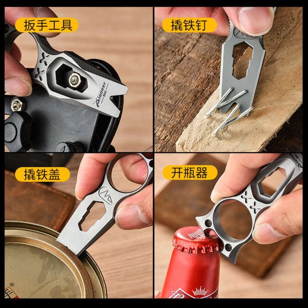 Boucle de ceinture Presse-papier Mode Facile à utiliser Outils de travail de jeu Iron Fist Boxer Outil de survie portable parfait EDC Self Defense Knuckleduster 719421