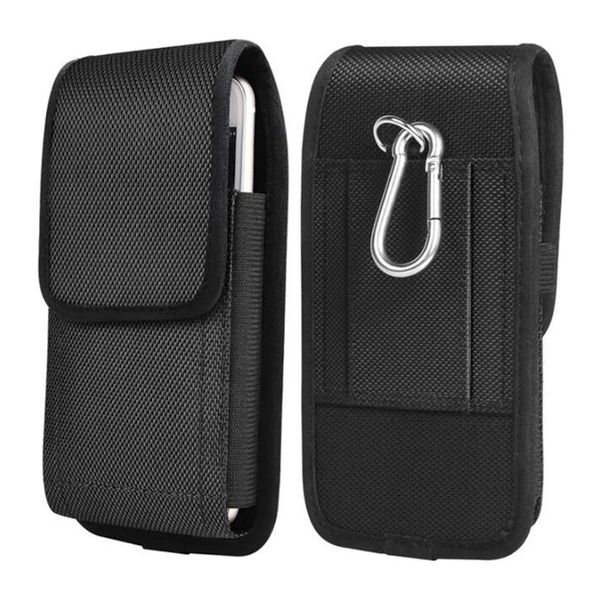 Clip de ceinture Holster Étuis de téléphone universels Pochette en nylon pour iPhone 15 14 13 12 11 pro max Samsung Huawei Moto LG Sport Taille Pack Sac Flip Moblie pour 4,5-7,0 pouces