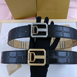 Cinturón cinturón de diseñador para hombres diseñador Moda clásica letra casual hebilla de aguja suave hebilla cinturón de cuero genuino Ancho 3,8 cm 4 estilos con caja de tienda de fábrica