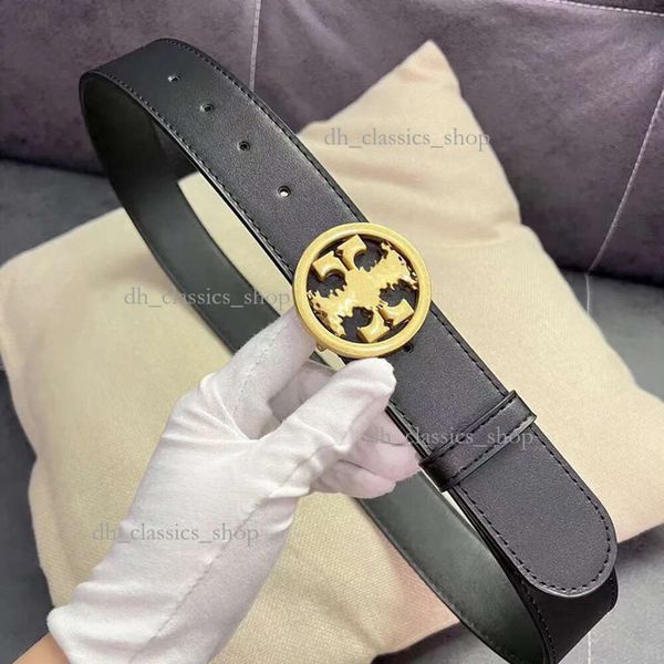 Diseñador de cinturón TB Cinturas de lujo Corturas de lujo para hombres Torys Diseñador de cinturón de color sólido Diseño Belt Fashion Material de cuero Tamaño de regalo de Navidad 90-120 cm 243