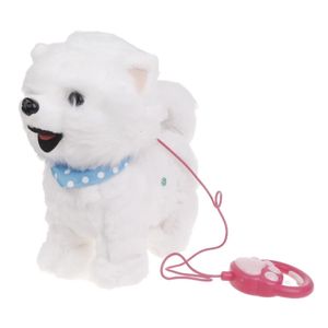 Ceinture électrique chien marche jouet simulation de jouet chant de chiot jouet aboyage de chien en peluche bébé rampe apprenti