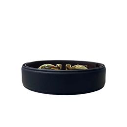 Cinturón Diseñador de modas Hombres para mujeres Ancho de cinturón de diseñador de 3.5 cm Hebilla lisa 95-125 cm de oro plateado letras negras de hebilla Cinturón de café Belt Bindo para hombre